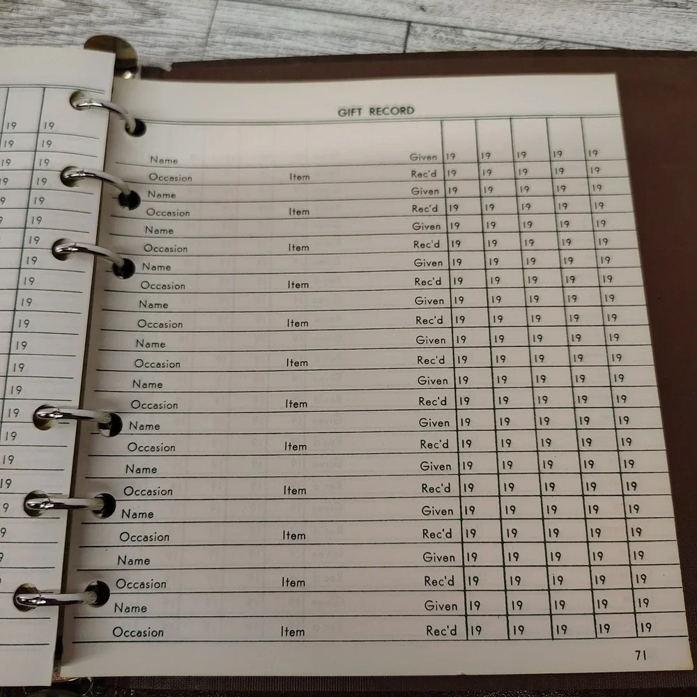 1961 Very Important Data Address Book‎ Telephone Number Organizer True Vintage